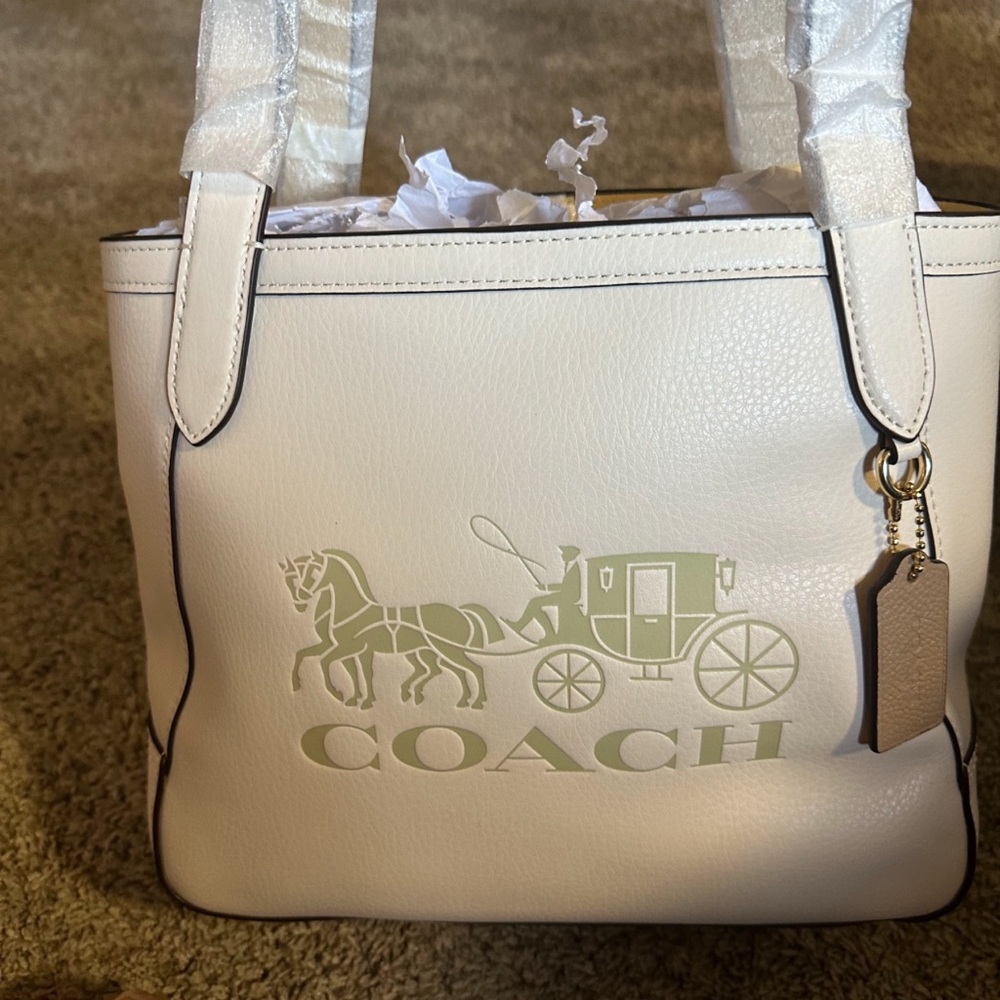 Brand new Coach purse off white